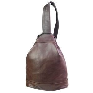 SVEN MADE IN USA BROWN GENUINE LEATHER BACKPACK SHOULDER BAG HANDBAG BOHO PURSE